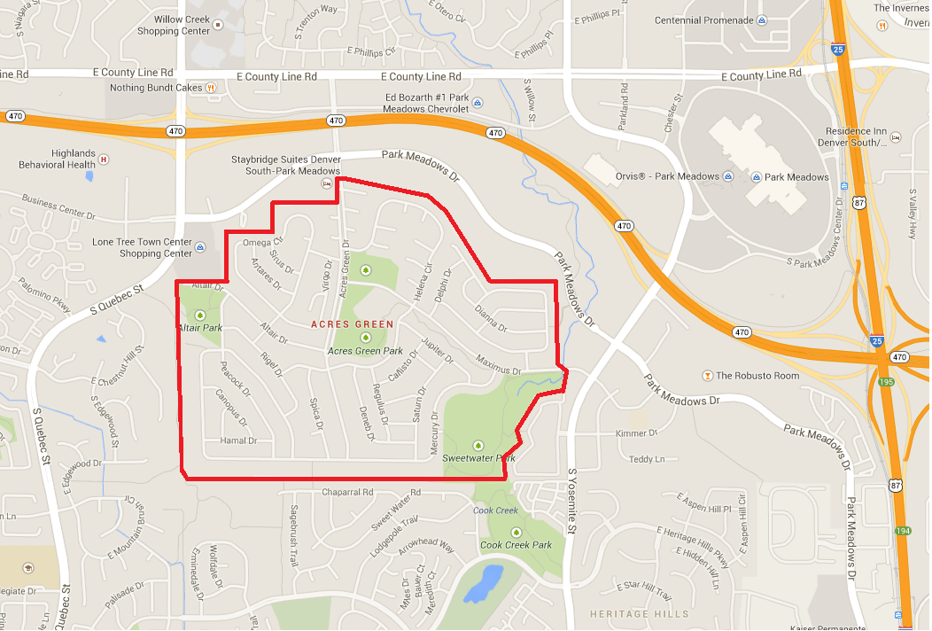 Homes For Sale in Acres Green, Littleton, Colorado